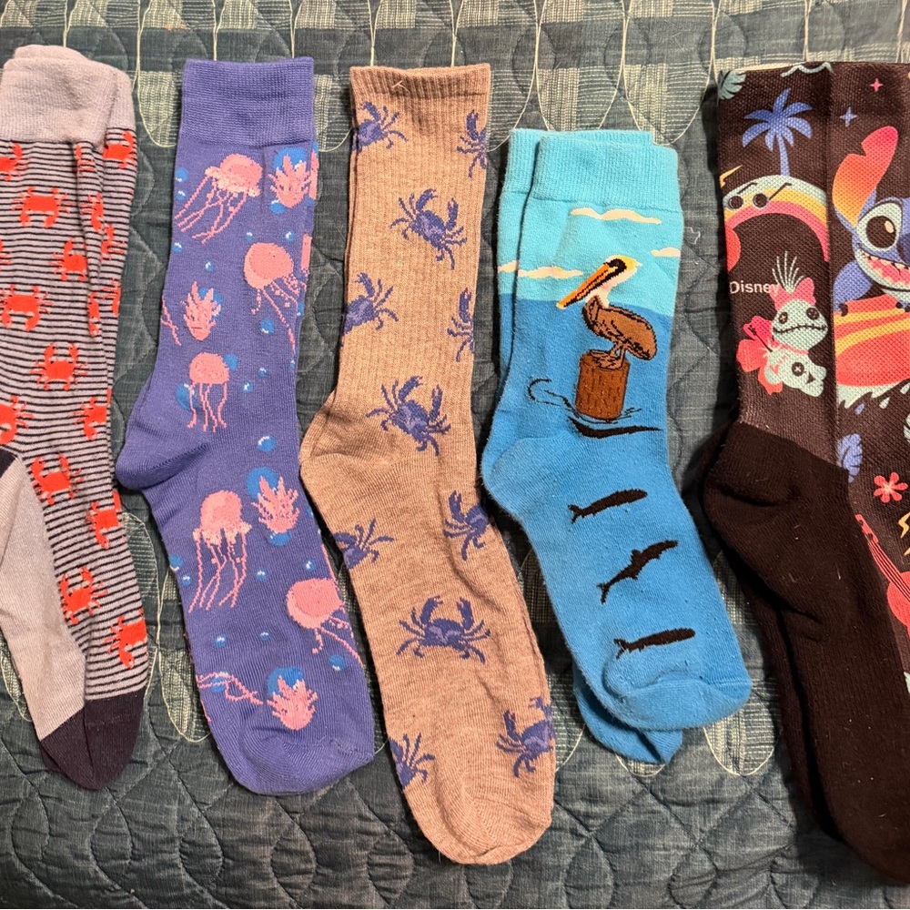 Colorful Men's Socks 5 Pr